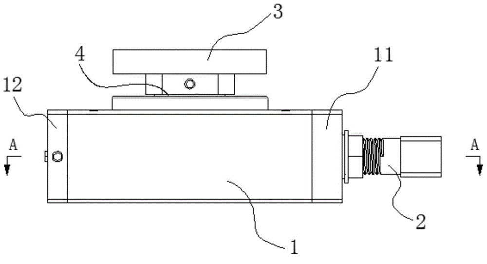 Piston type oscillating cylinder