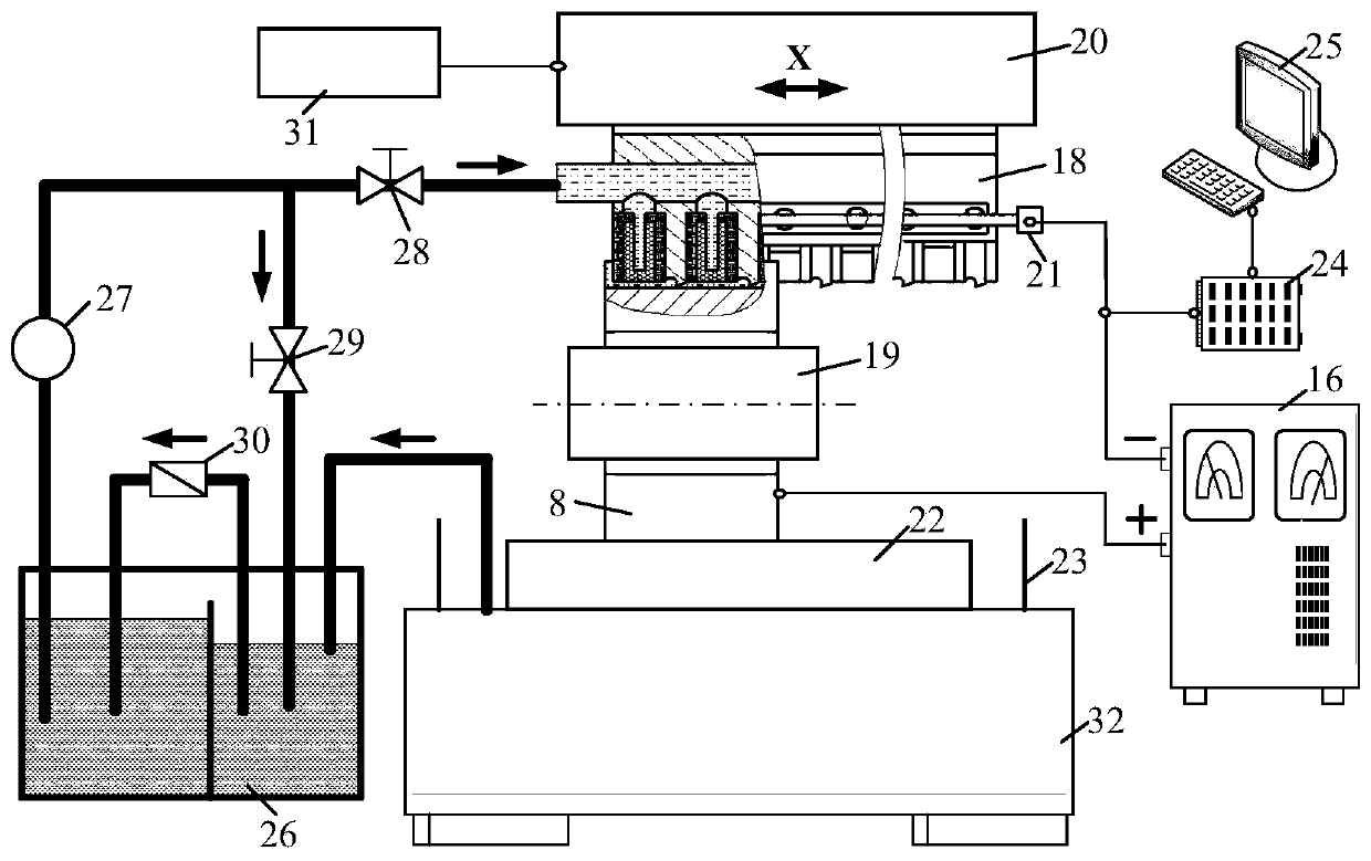 A kind of electrolysis-broaching compound processing method