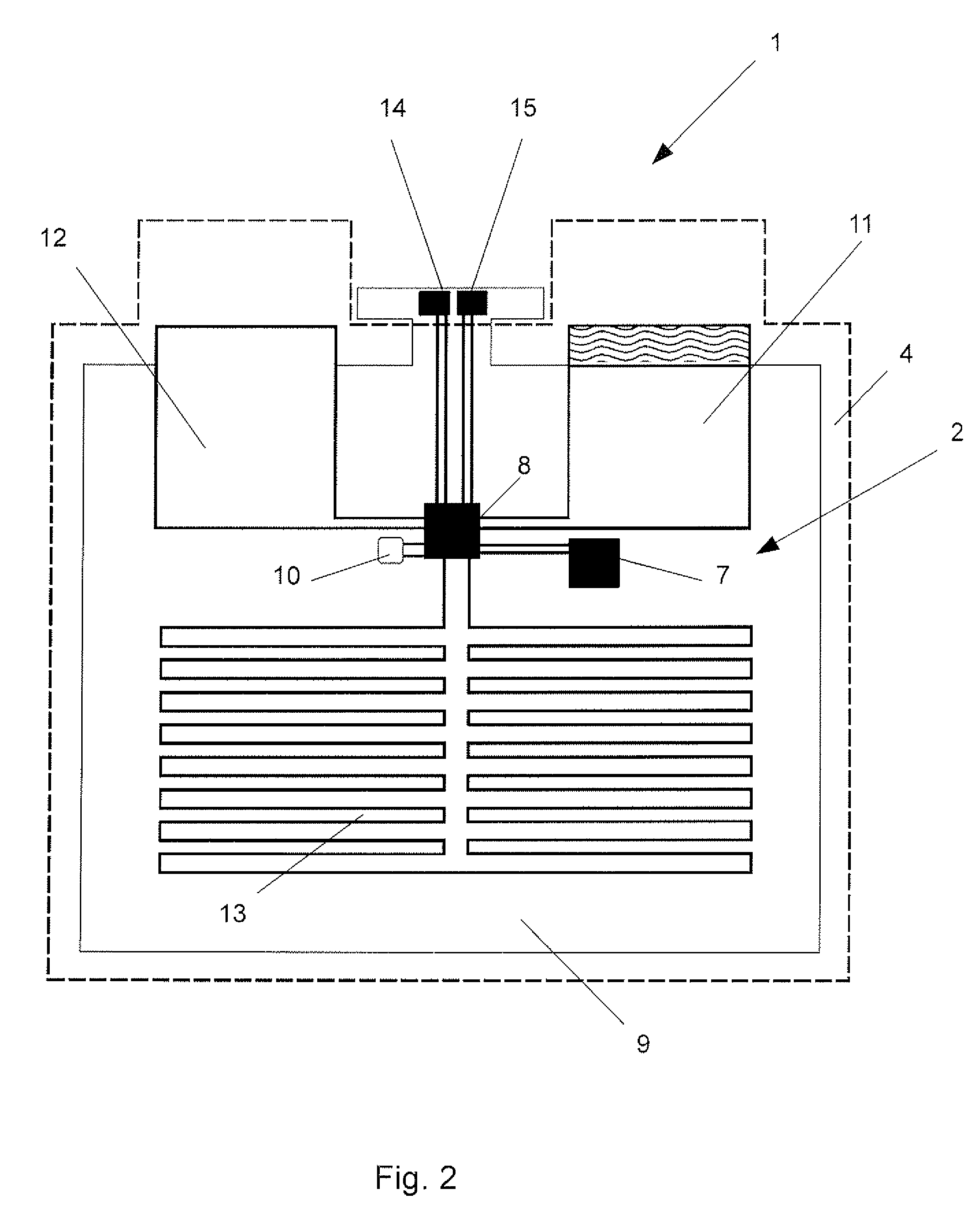 Monitoring system for an energy storage cell