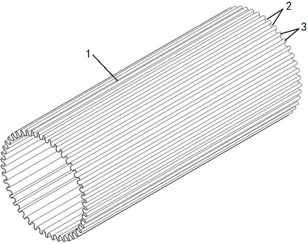 Elastomer corrugated filter tube