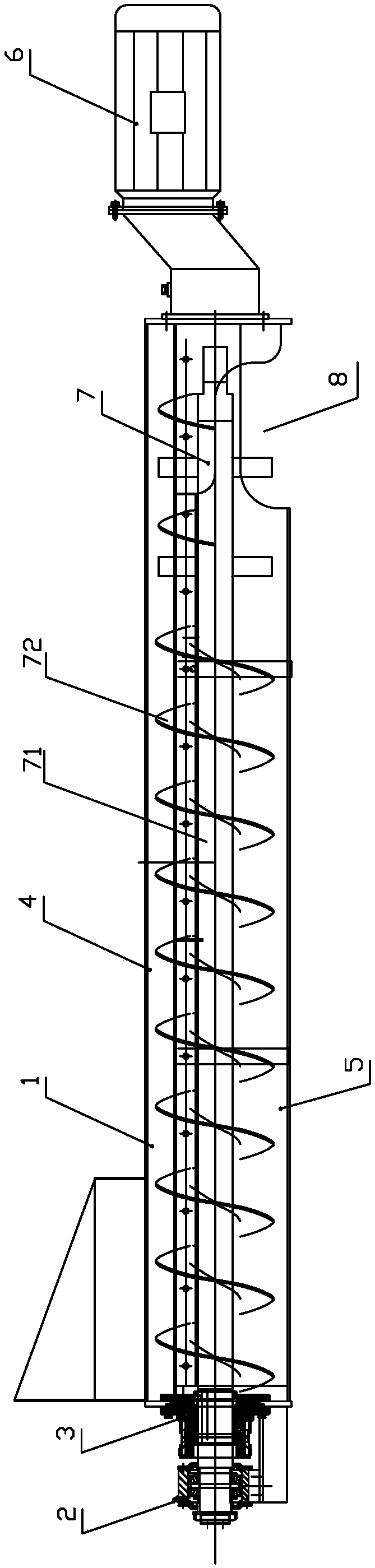 Continuous concrete mixing device