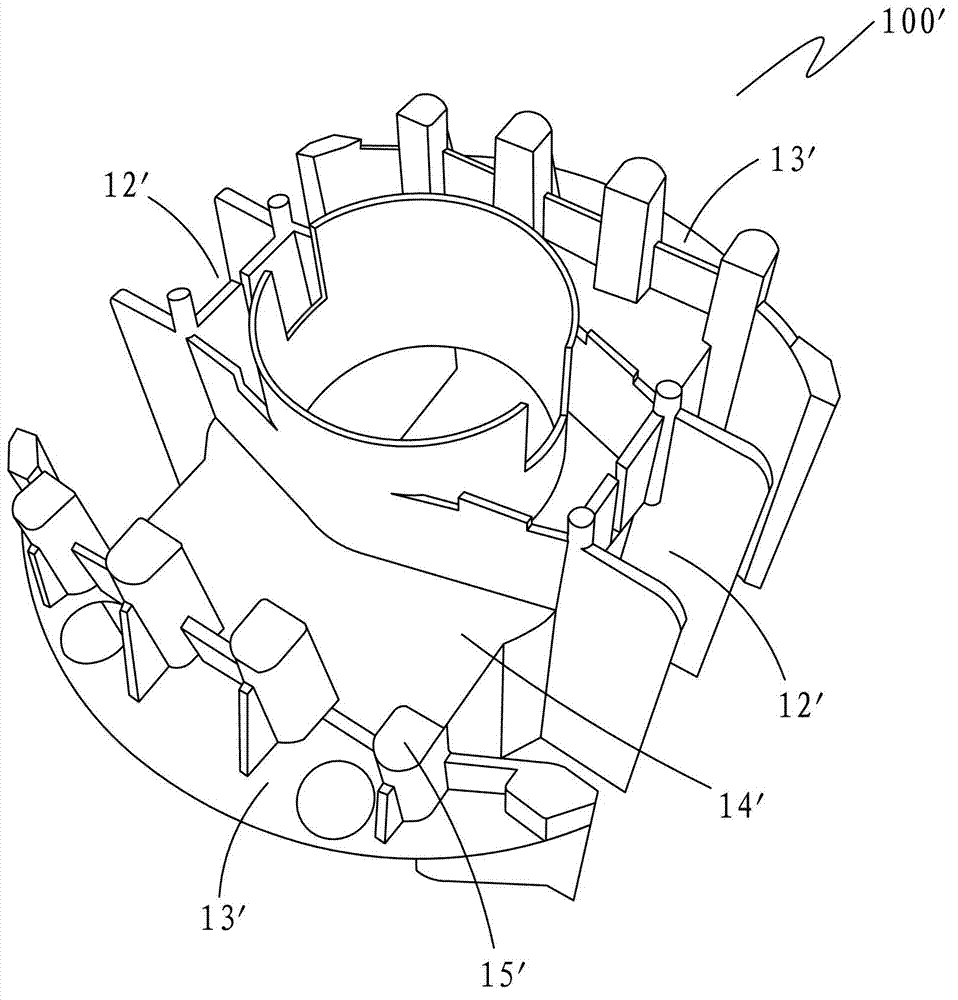 Salient pole type alternating current synchronous generator rotor bobbin