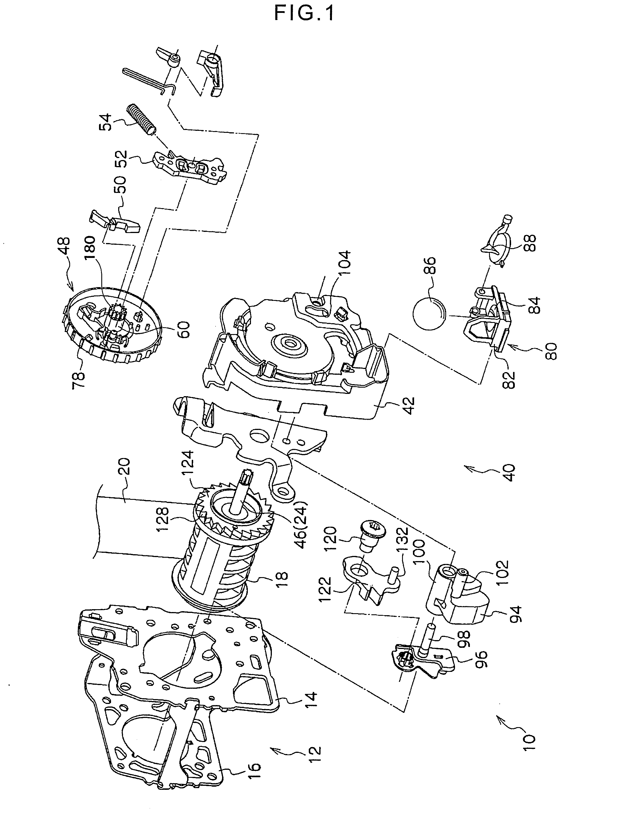 Webbing take-up device