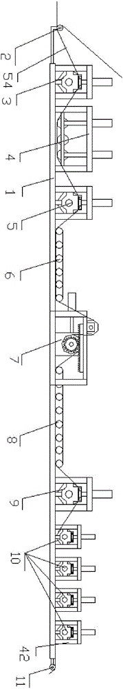 Roller press mechanism for external protection layer sheet production