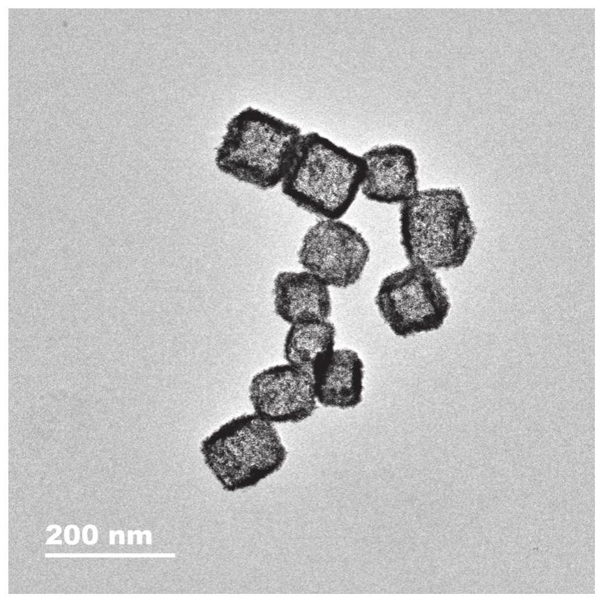A kind of preparation method of platinum-noble metal-copper ternary alloy nano hollow cube
