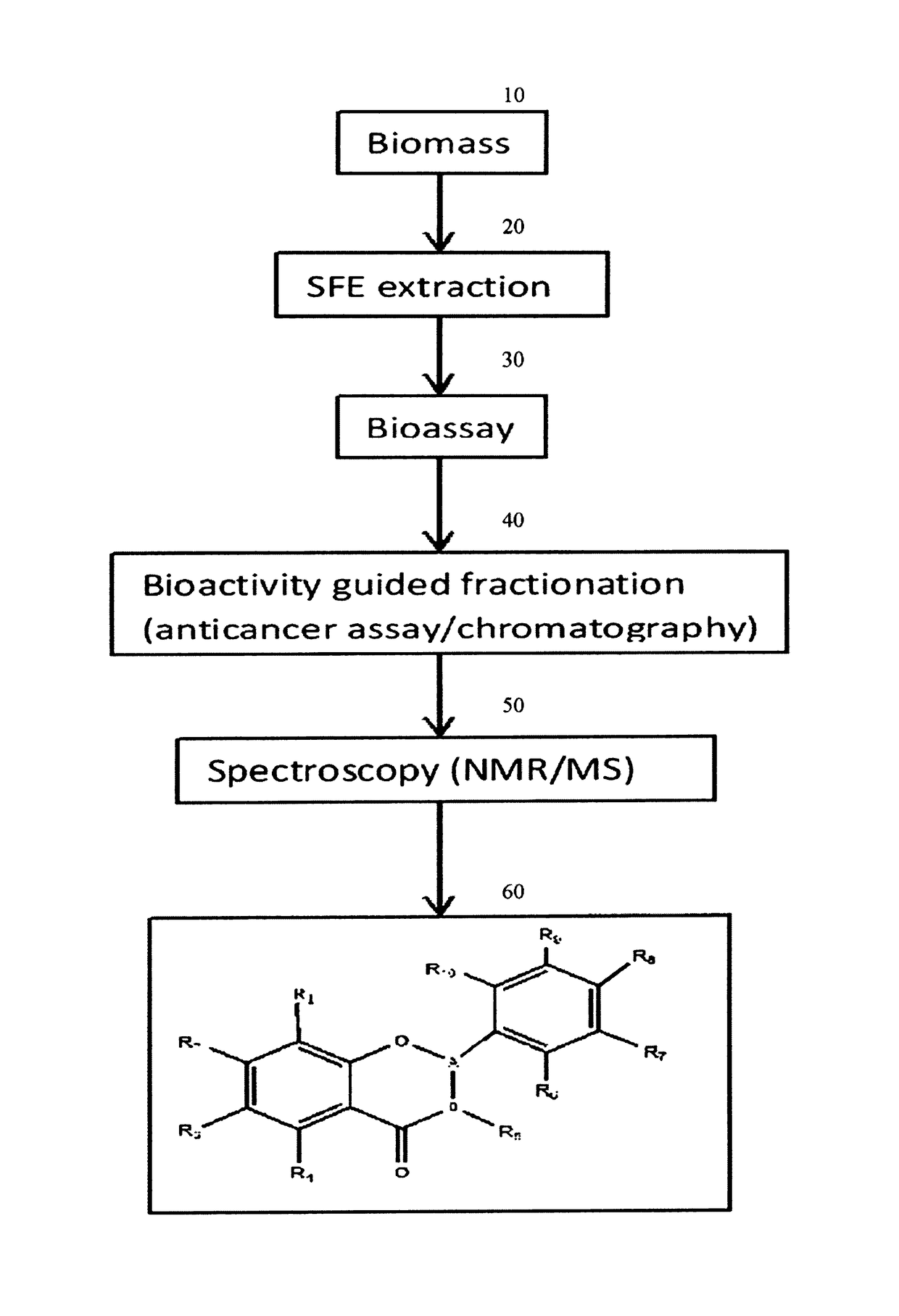 Agent containing flavonoid derivatives for treating cancer and inflammation