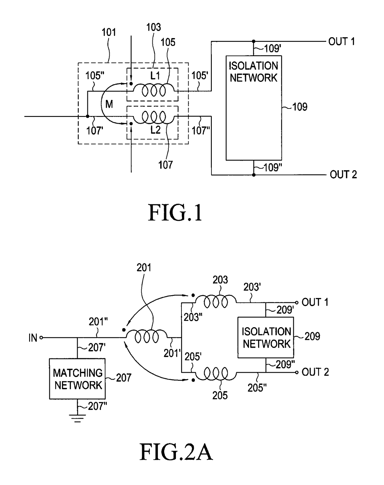 Power combiner/divider using mutual inductance
