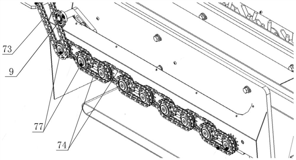 Cut stem scattering and uniform cut stem distribution device for cut stem making line