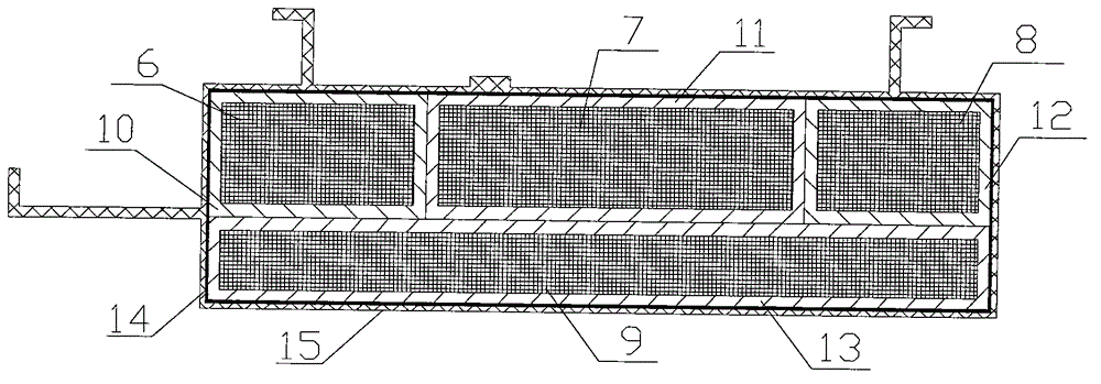 Composite multi-closed-chamber thick-walled box beam and integral moulding method