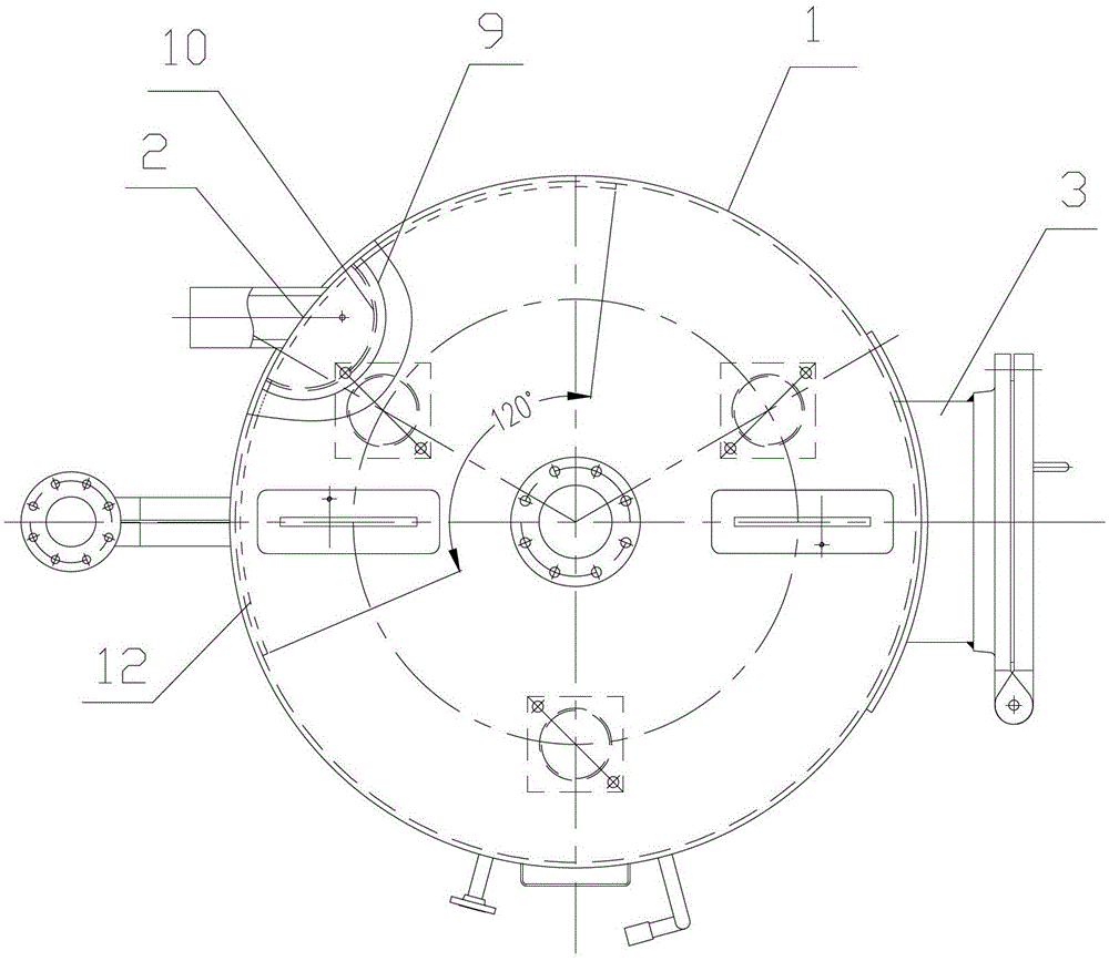 A continuous sewage expansion vessel