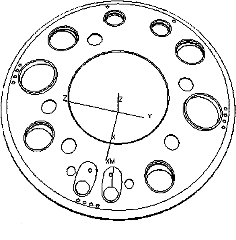 Method for machining spatial hole by using large ellipsoid on numerical control boring-milling machine