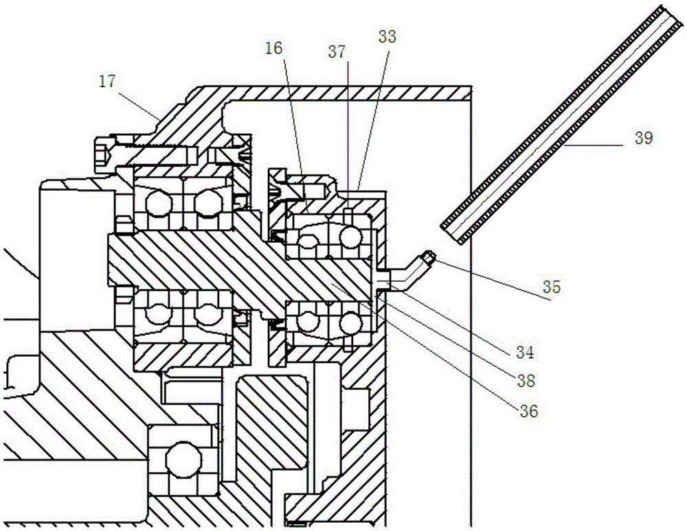 Bearing lubrication mechanism of oil-free scroll compressor