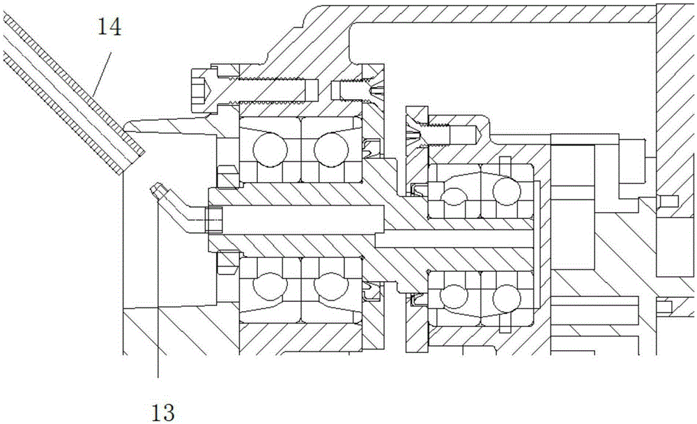 Bearing lubrication mechanism of oil-free scroll compressor