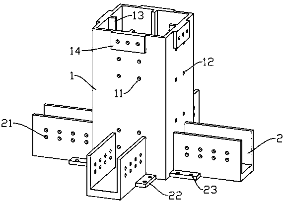 Cap type beam-column connection piece, beam-column assembly structure using beam-column connection piece and mounting method