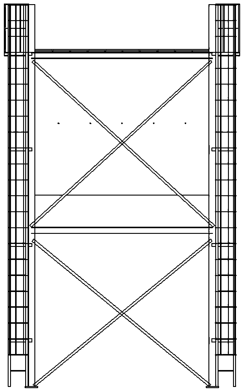 Storage tool for anode rows of tank type electric dust remover and use method