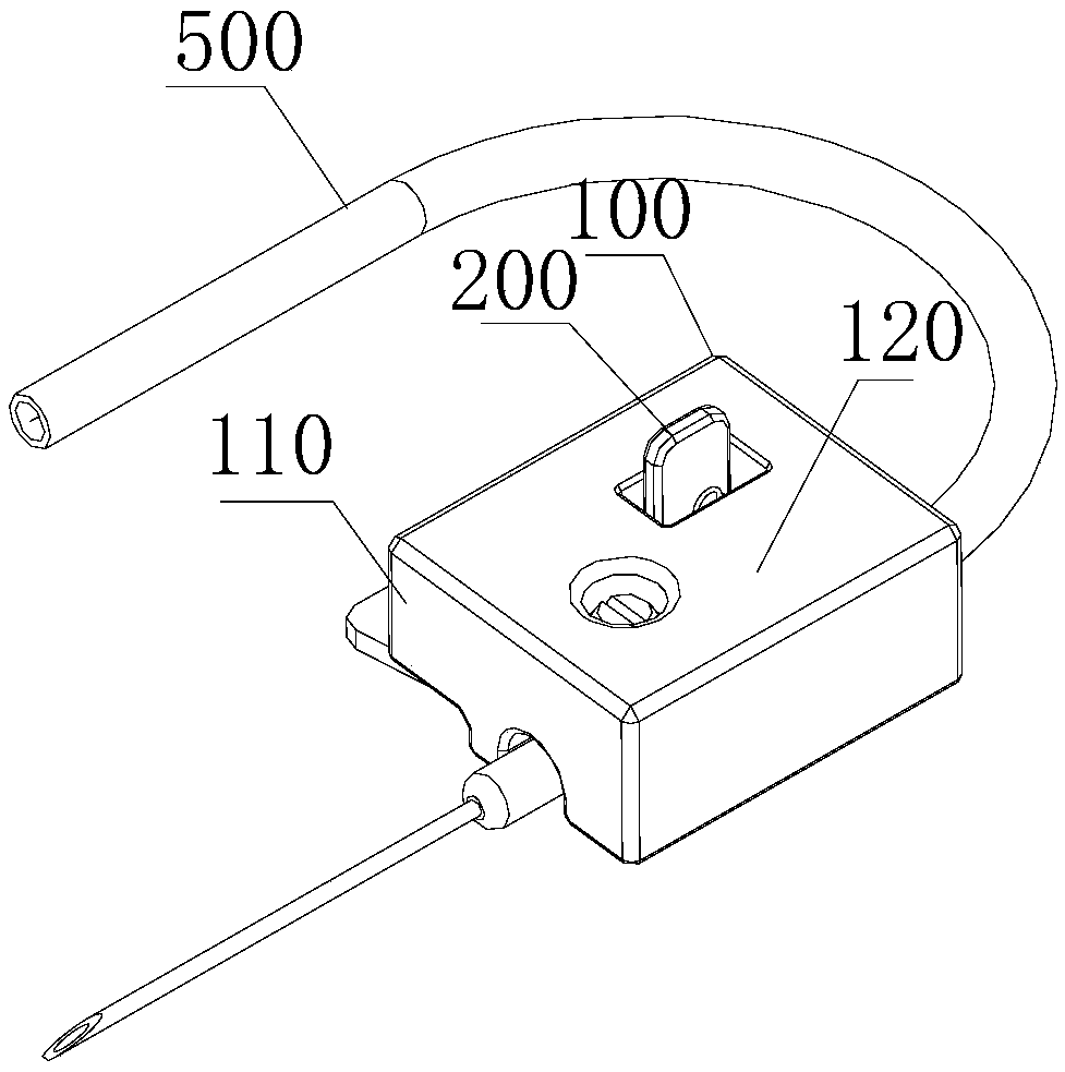 Puncture needle clamping device