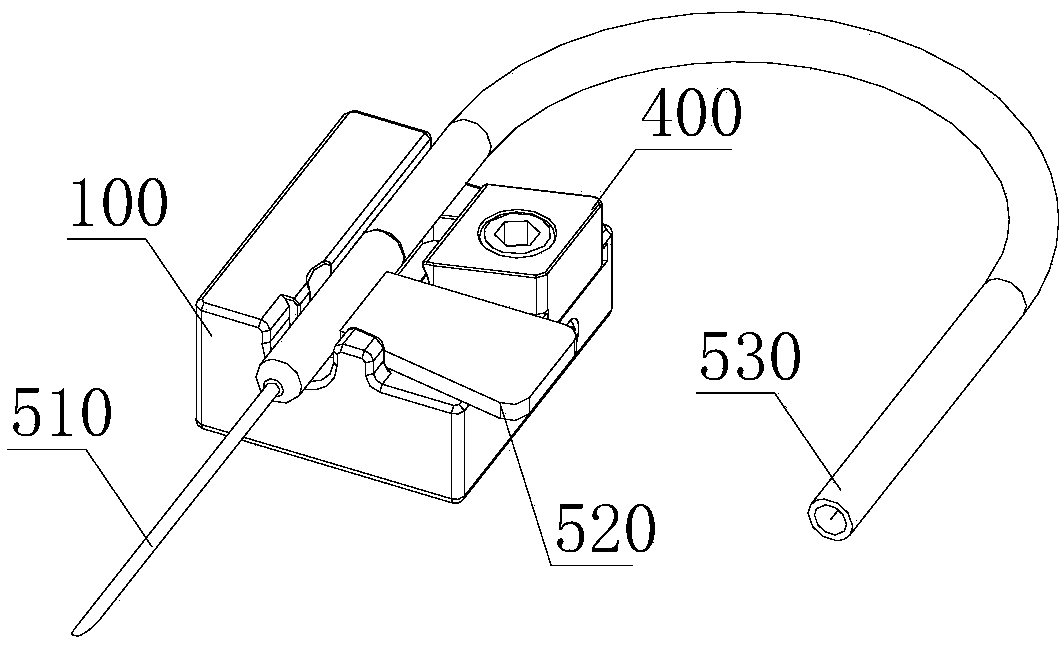 Puncture needle clamping device