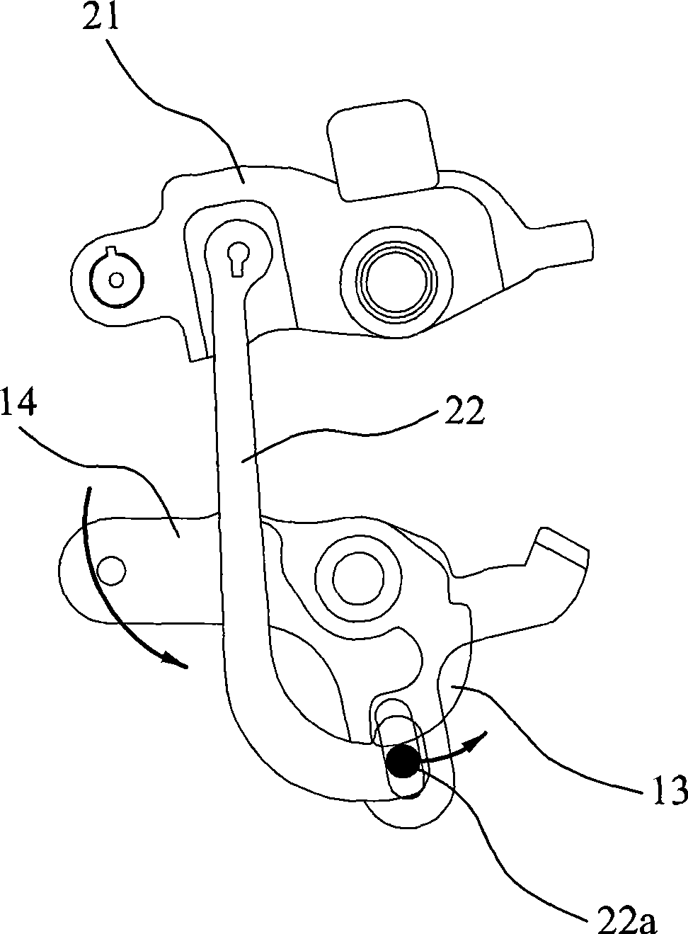 Actuator with simple structure used for door locking device