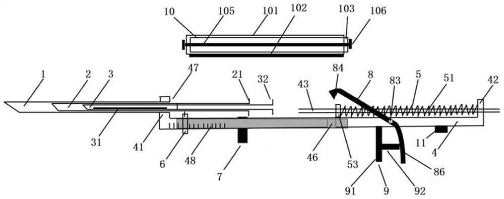 Repeating crossbow type prostate puncture gun capable of adjusting puncture depth