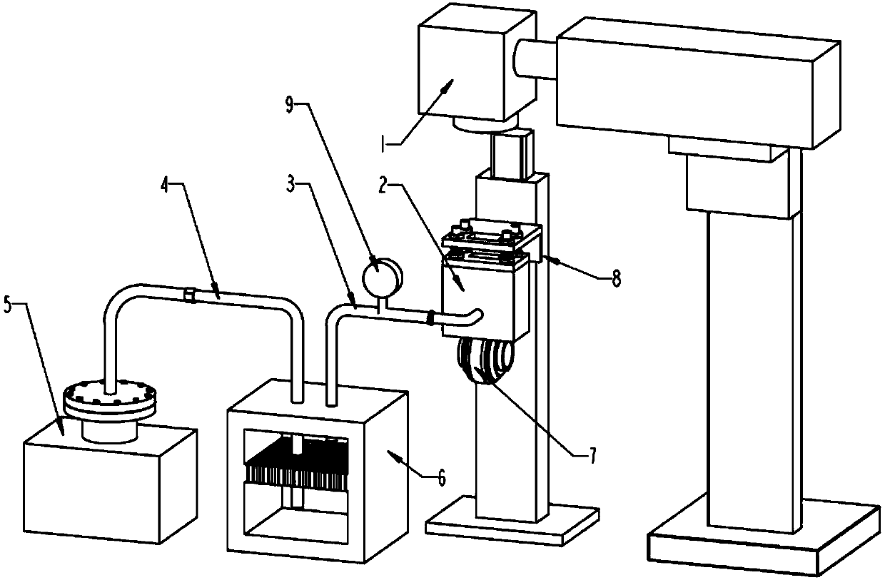 A vacuum cleaner for removing machining debris for laser precision machining