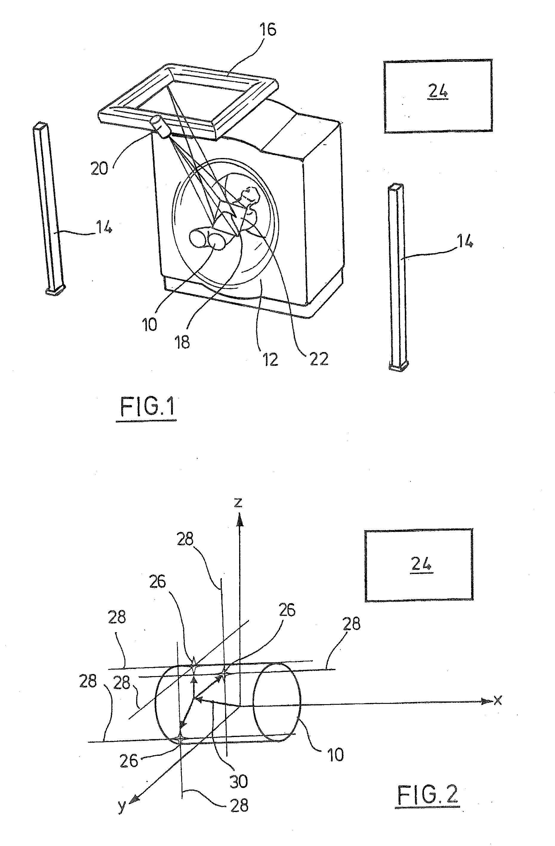 Apparatus and method for marking an irradiation field on the surface of a patient's body