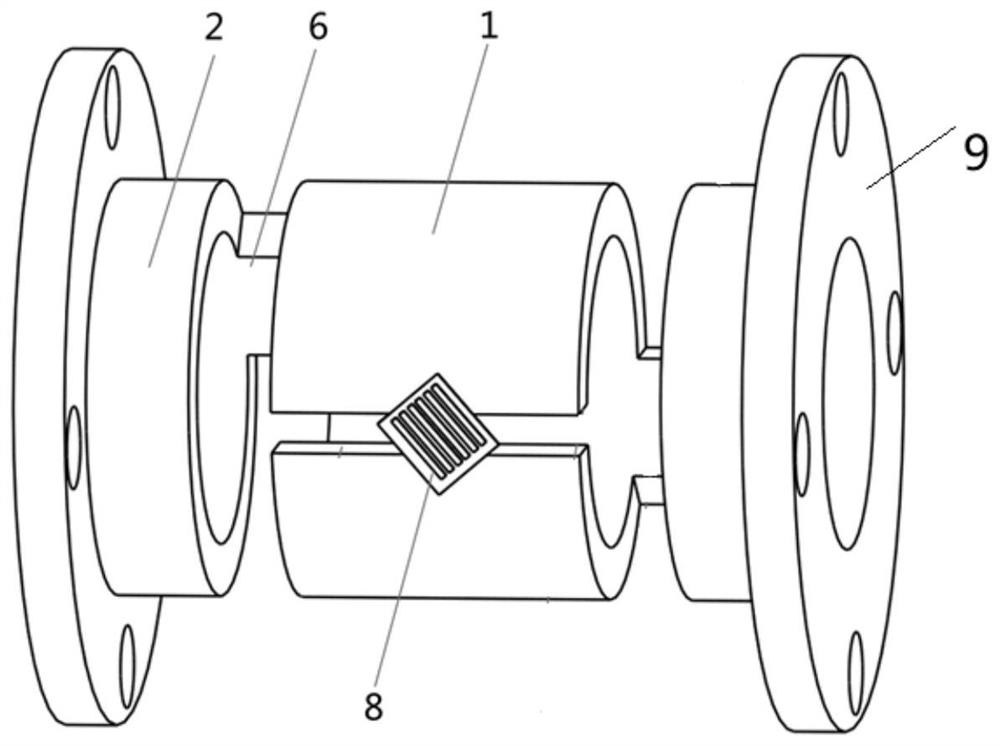 A split cylinder torque sensor