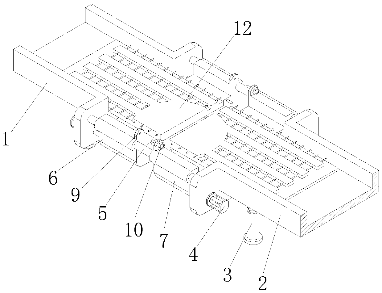Mold fitting device and method for splicing joints of prestressed ribbed superimposed sheets