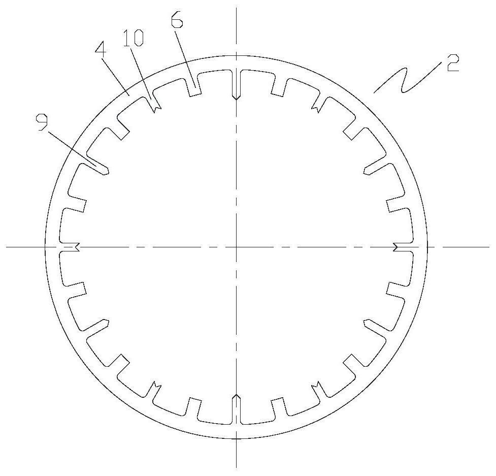 Stator punching sheet, stator core, motor stator and motor