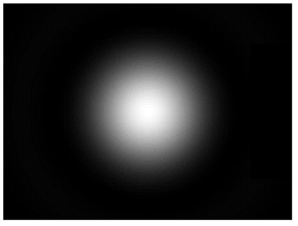 Light spot image center quick locating method