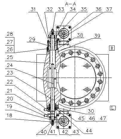 High exhaust check valve of critical and supercritical thermal power generating set valve