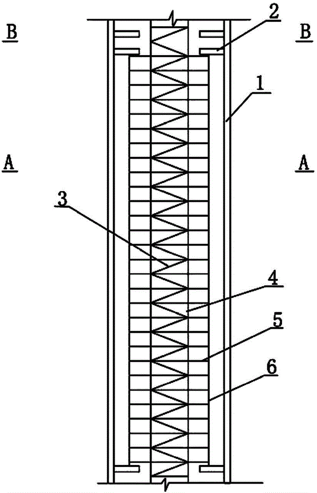 Multi-cavity concrete-filled steel tubular wall with internal pre-machined semi-continuous reinforcement cage and construction method