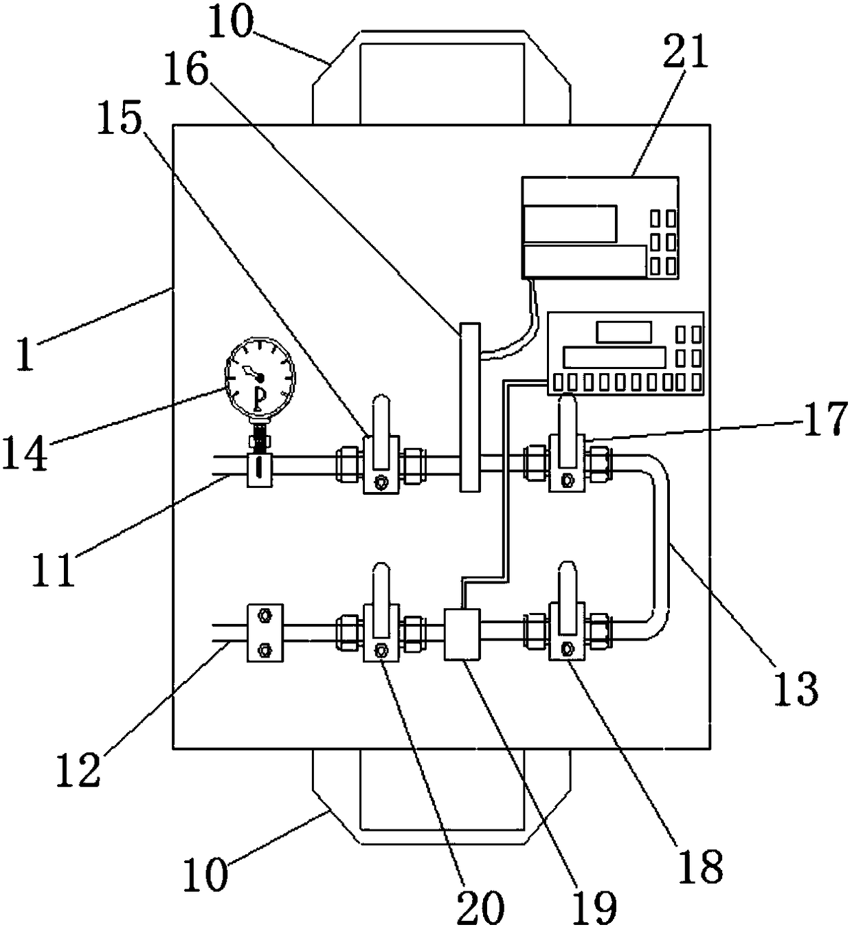 Gas tightness detection device for fuel cell stacks