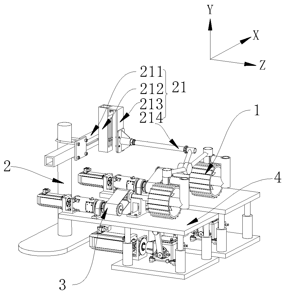 Mars rover moving system vibration loading mechanism and performance testing device