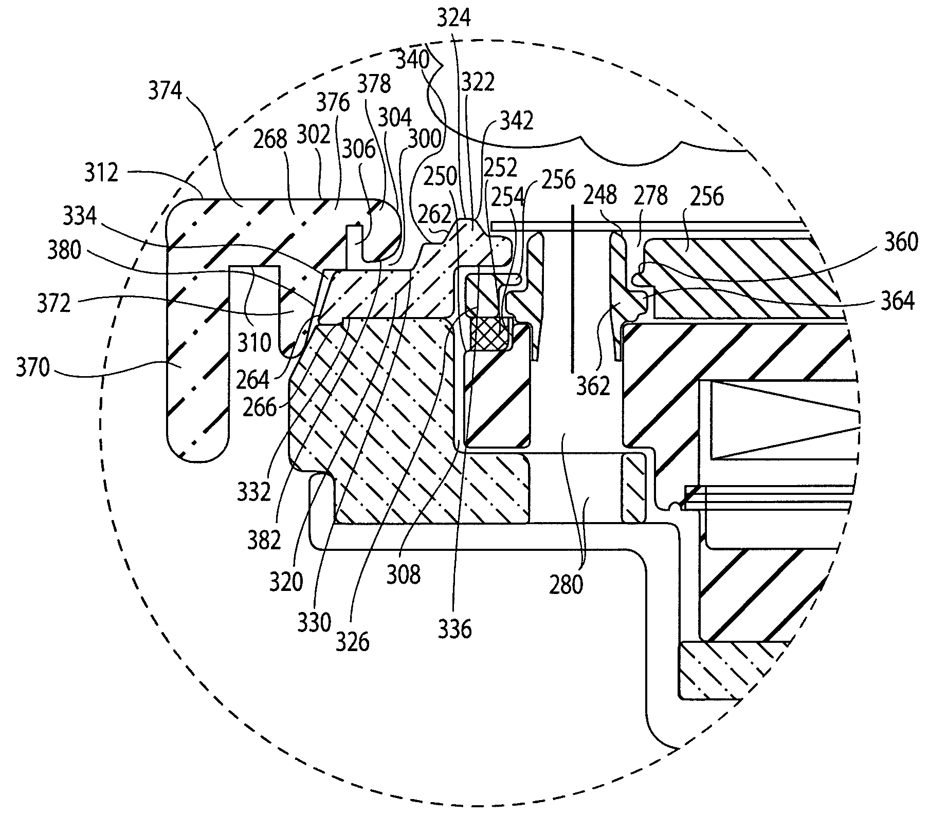 Process kit for improved power coupling through a workpiece in a semiconductor wafer processing system