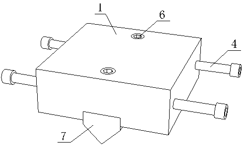 Rock Brazilian test fixture device capable of accurately controlling a layered rock splitting direction