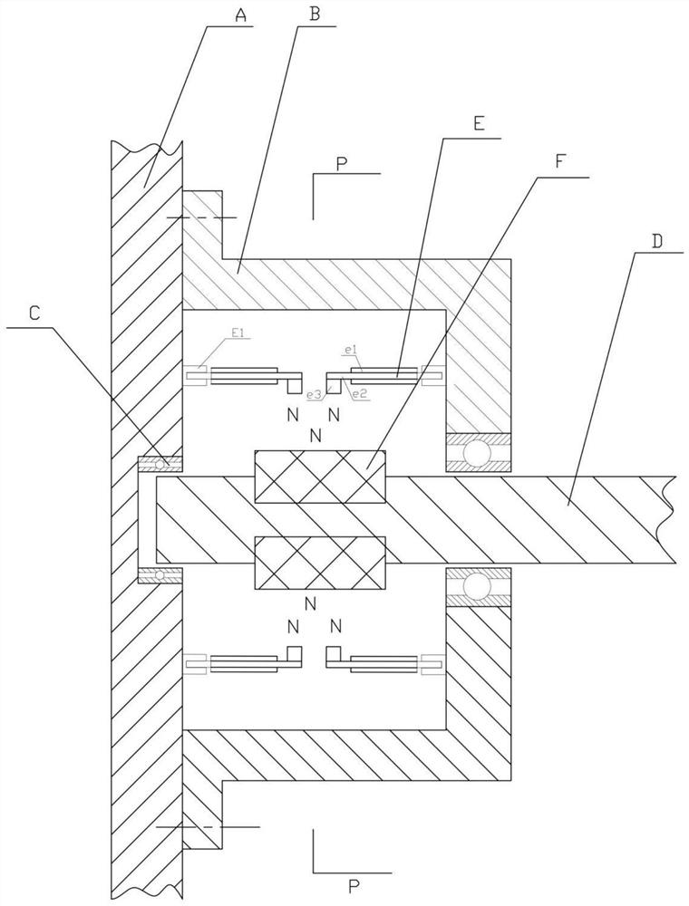 Rotary energy collection device based on magnetic coupling