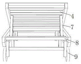 Wood-plastic deck chair