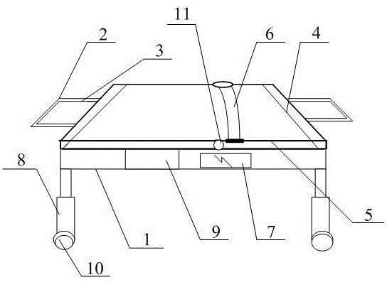 Medical full-automatic stable lifting type mobile pushing bed