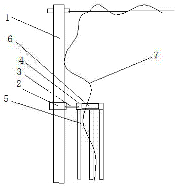 Grape plantation fender pile rack