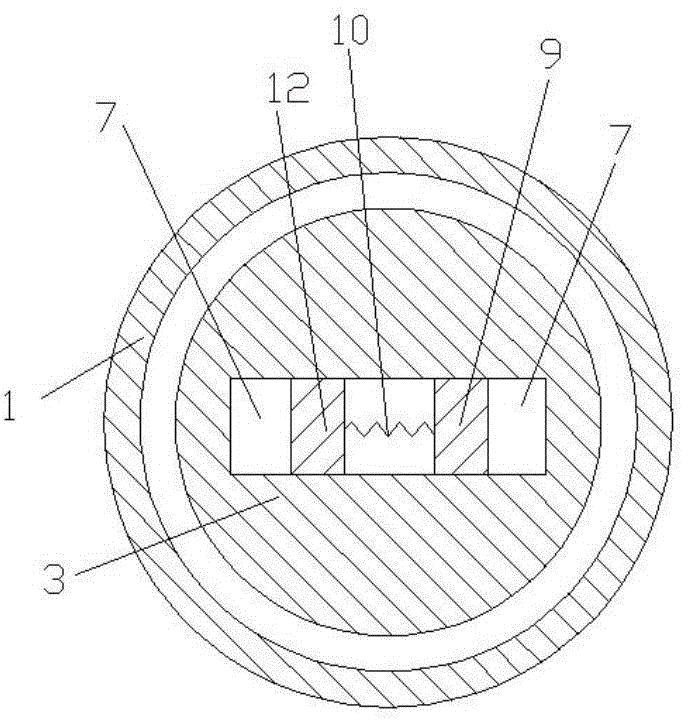 Movable multipart piston device