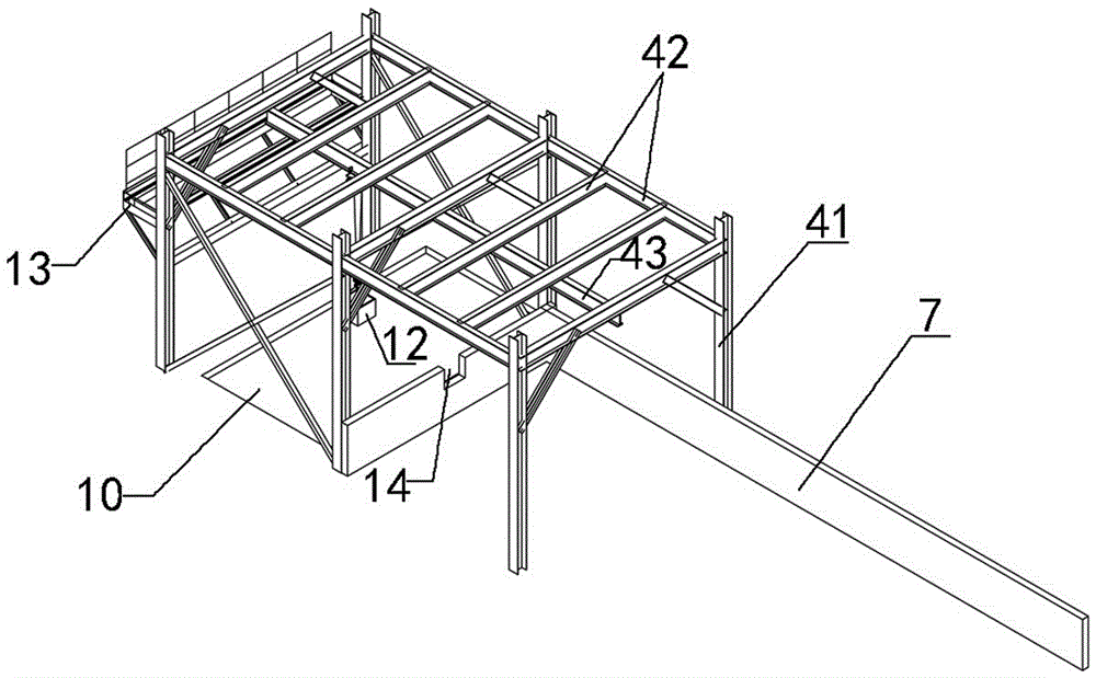Soil lifting system and soil lifting method for building deep foundation pit construction in narrow area