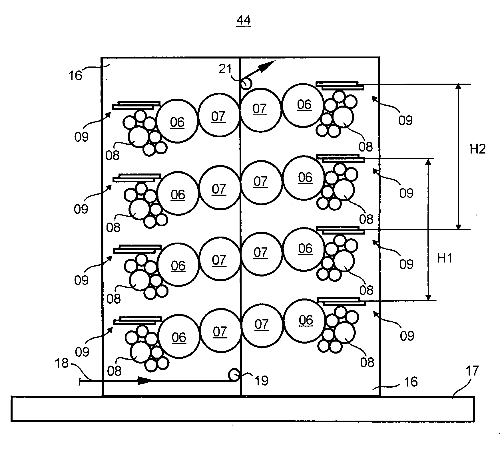 Transport system for providing printing forms to a printing press