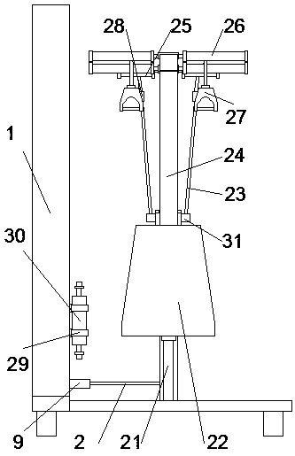 Sitting type shoulder-pulling comprehensive fitness facility