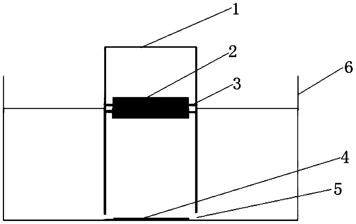 A capacitive oil quantity measuring device