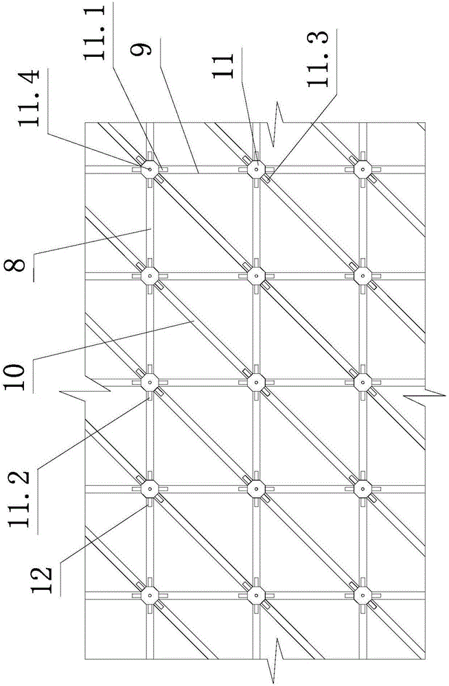 Prestressing anchor body assembly type frame hoop slope protection device and construction method