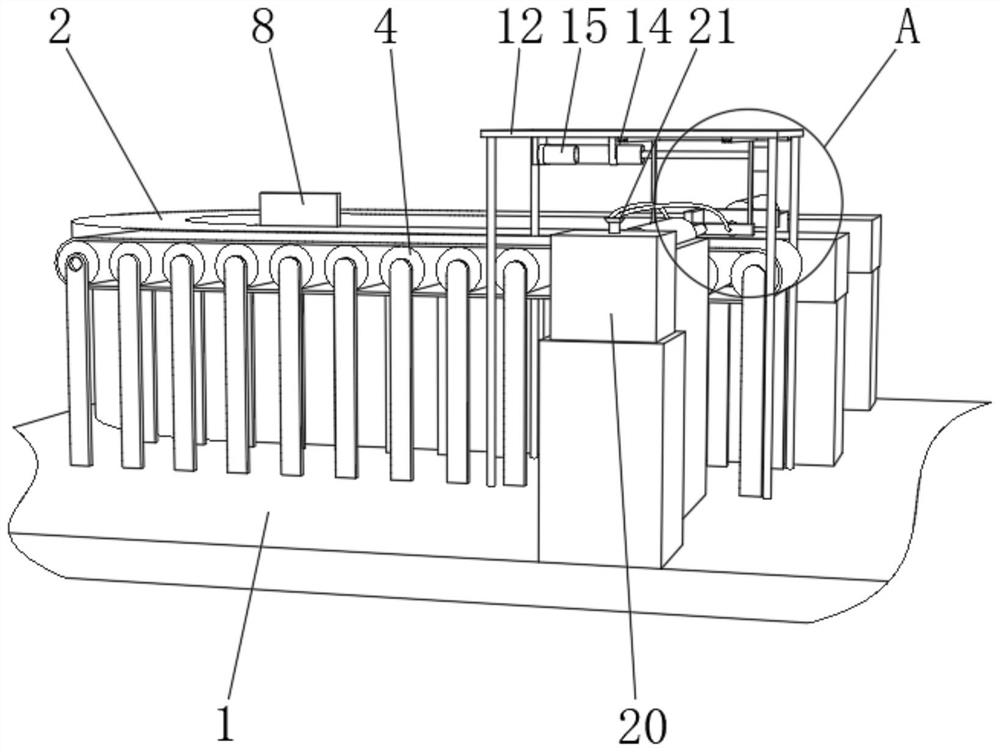 Aluminum piece product detection device based on digital test technology