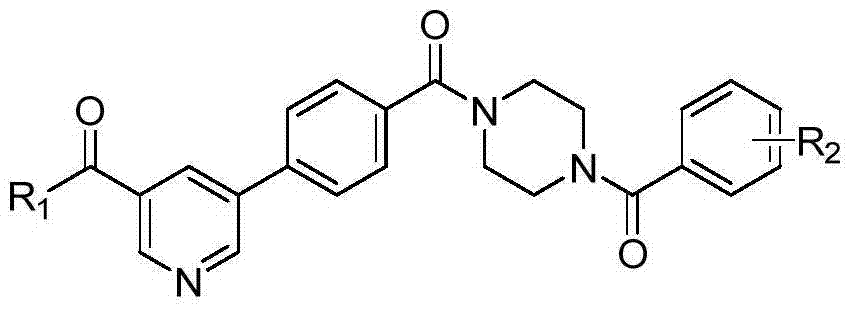 5-phenylnicotinamide bcr-abl inhibitors as well as preparation method and application thereof
