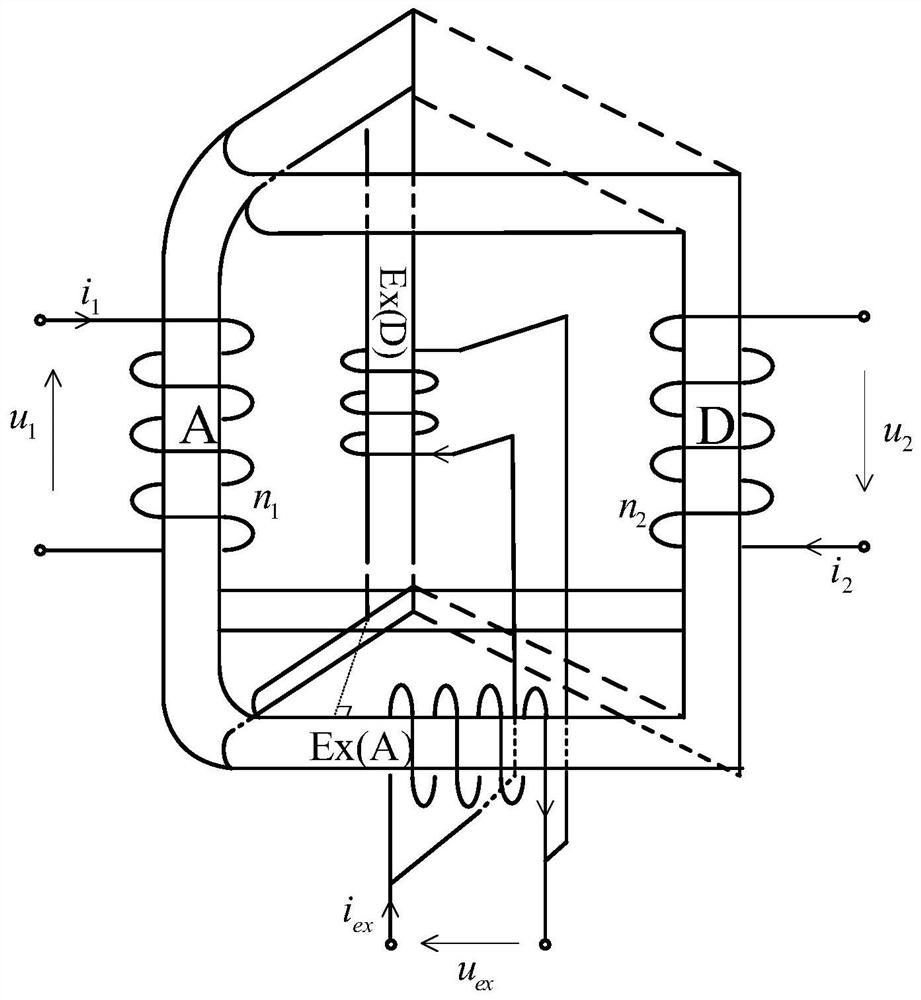 Extra-high-voltage converter transformer with filtering function