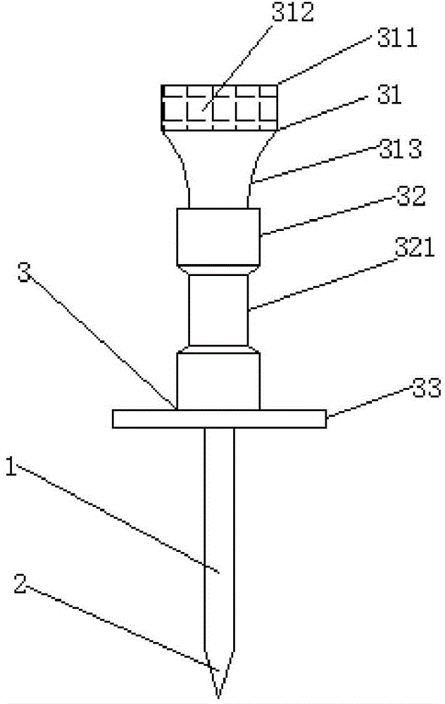 Side-opening thoracic puncture and drainage needle