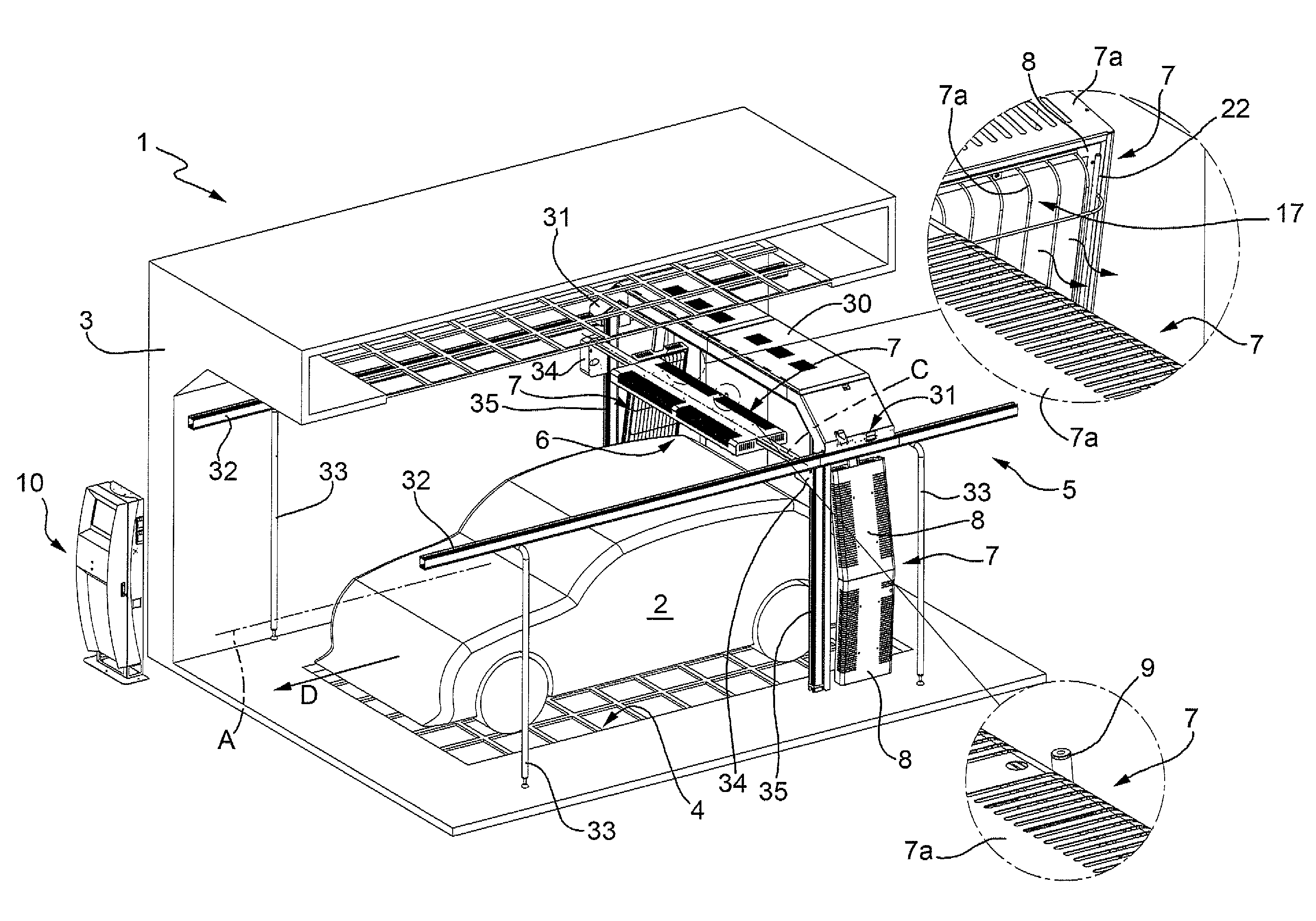 Apparatus for drying a painting product and operating method thereof